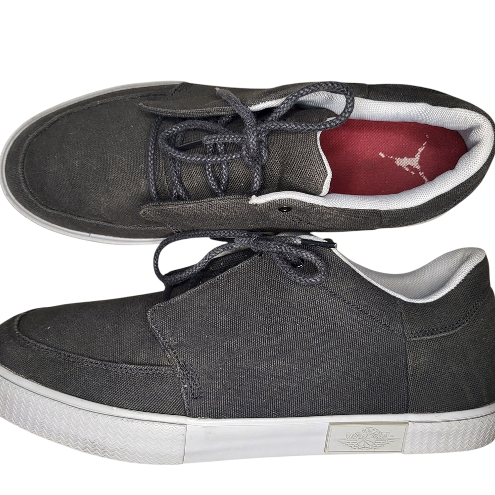 Jordan Men's Black Canvas Sneakers